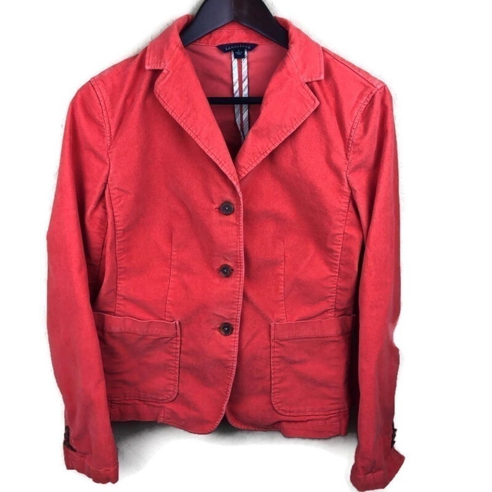 Lands End Womens Jacket, Pink Size 12